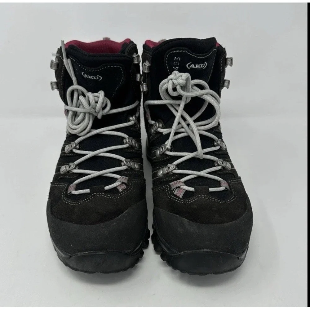 AKU‎ Womens Alterra GTX Waterproof Hiking Boots Women's Size 9M Black Pink